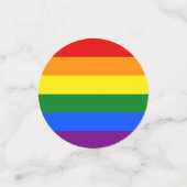 Die Farben des Regenbogens Konfetti (Klein Vorderseite)