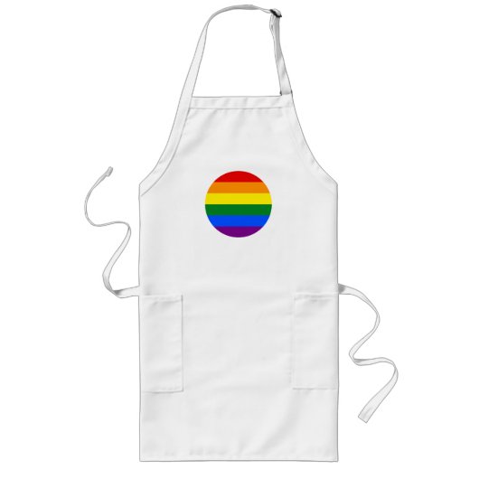 Die Farben des Regenbogens Lange Schürze (Vorne)