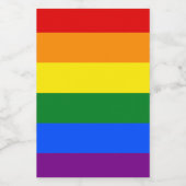 Die Farben des Regenbogens Lebensmitteletikett (Einzelnes Label)