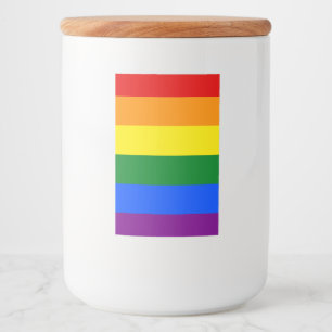 Die Farben des Regenbogens Lebensmitteletikett