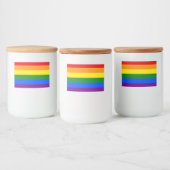 Die Farben des Regenbogens Lebensmitteletikett (Flaschen)
