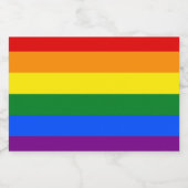 Die Farben des Regenbogens Lebensmitteletikett (Einzelnes Label)
