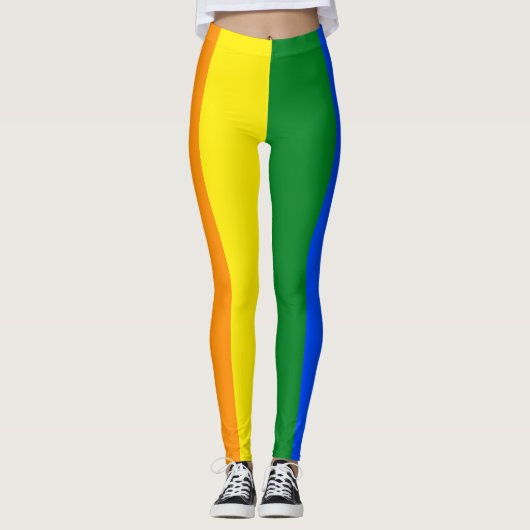Die Farben des Regenbogens Leggings (Vorderseite)
