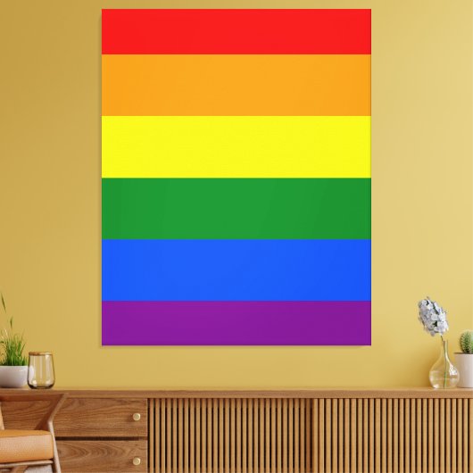 Die Farben des Regenbogens Leinwanddruck (Insitu (Wohnzimmer))