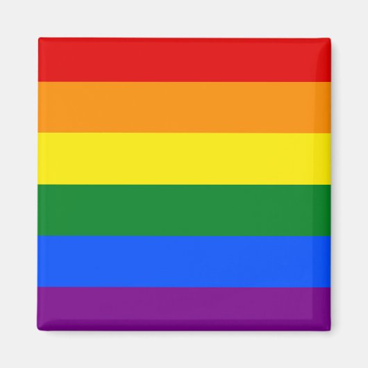 Die Farben des Regenbogens Magnet (Vorne)