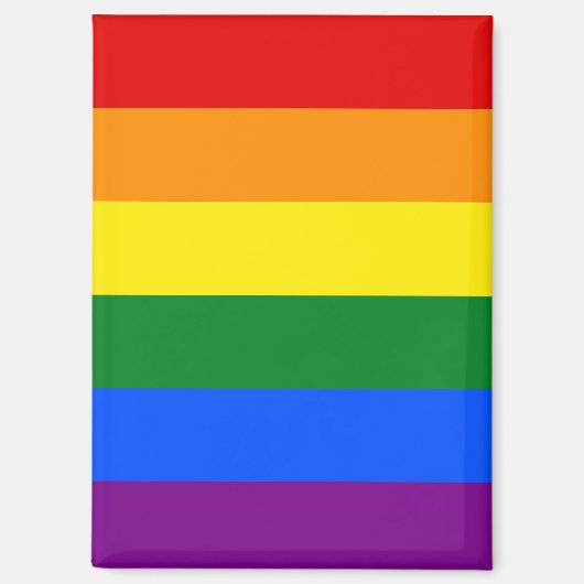 Die Farben des Regenbogens Magnet (Vorderseite)