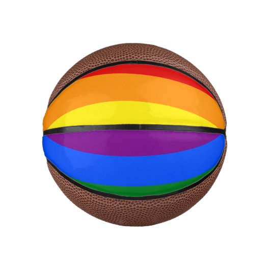 Die Farben des Regenbogens Mini Basketball (Vorderseite)