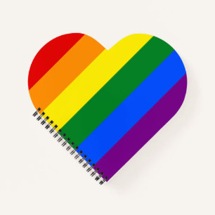 Die Farben des Regenbogens Notizblock