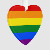 Die Farben des Regenbogens Ornament (Vorderseite)