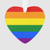 Die Farben des Regenbogens Ornament (Rückseite)