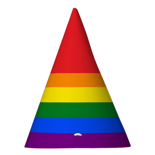 Die Farben des Regenbogens Partyhütchen (Rechts)