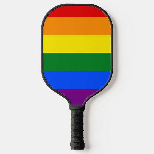 Die Farben des Regenbogens Pickleball Schläger (Vorderseite)