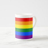 Die Farben des Regenbogens Porzellantasse (Vorderseite Rechts)