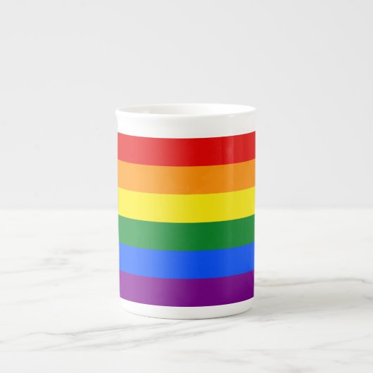Die Farben des Regenbogens Porzellantasse (Vorderseite)
