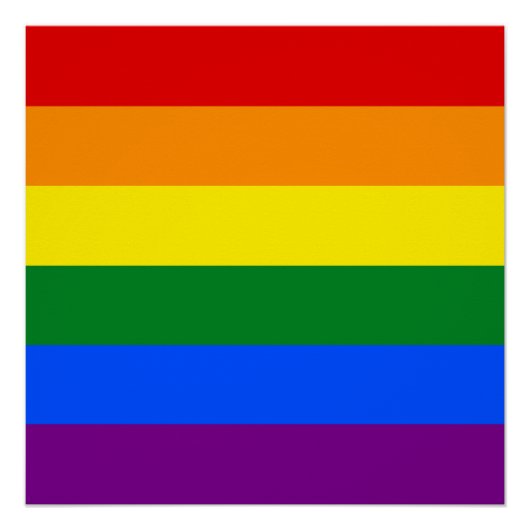 Die Farben des Regenbogens Poster (Vorderseite)