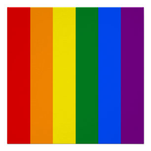 Die Farben des Regenbogens Poster