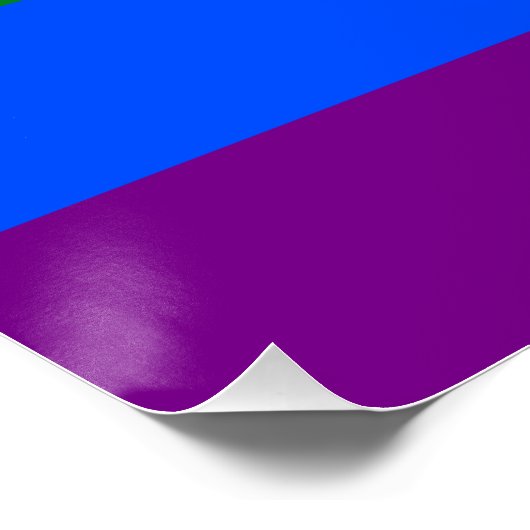 Die Farben des Regenbogens Poster (Ecke)