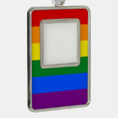 Die Farben des Regenbogens Rahmen-Ornament Silber (Rechts)