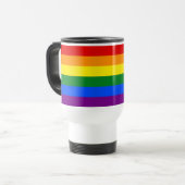 Die Farben des Regenbogens Reisebecher (Vorderseite Links)