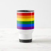 Die Farben des Regenbogens Reisebecher (Mittel)