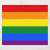 Die Farben des Regenbogens Schaumweinetikett (Einzelnes Label)