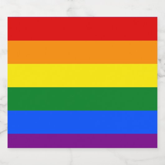 Die Farben des Regenbogens Schaumweinetikett (Einzelnes Label)