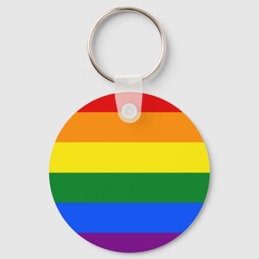 Die Farben des Regenbogens Schlüsselanhänger (Vorderseite)
