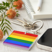 Die Farben des Regenbogens Schlüsselanhänger (Vorderseite rechts)
