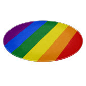 Die Farben des Regenbogens Schneidebrett (Ecke)