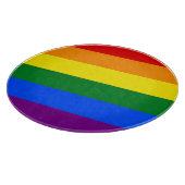 Die Farben des Regenbogens Schneidebrett (Ecke)