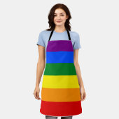 Die Farben des Regenbogens Schürze (Getragen)