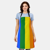 Die Farben des Regenbogens Schürze (Getragen)