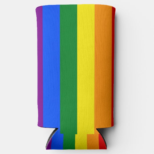 Die Farben des Regenbogens Selters Dosenkühler (Vorderseite)