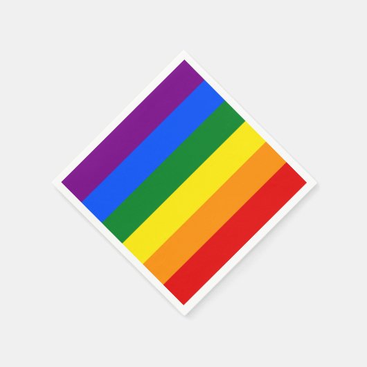 Die Farben des Regenbogens Serviette (Ecke)