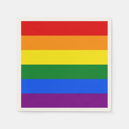 Die Farben des Regenbogens Serviette (Vorderseite)