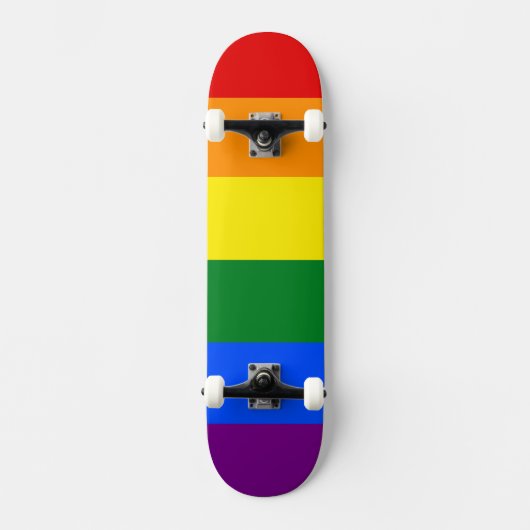 Die Farben des Regenbogens Skateboard (Vorderseite)