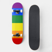 Die Farben des Regenbogens Skateboard (Vorderseite)
