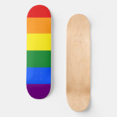 Die Farben des Regenbogens Skateboard (Vorderseite)