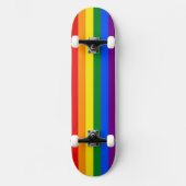 Die Farben des Regenbogens Skateboard (Vorderseite)