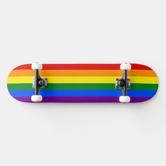 Die Farben des Regenbogens Skateboard (Horizontal)