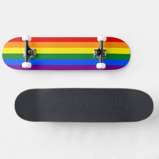Die Farben des Regenbogens Skateboard (Horizontal)