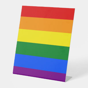 Die Farben des Regenbogens Sockelschild