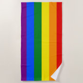 Die Farben des Regenbogens Strandtuch (Vorderseite)