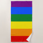 Die Farben des Regenbogens Strandtuch (Vorderseite)