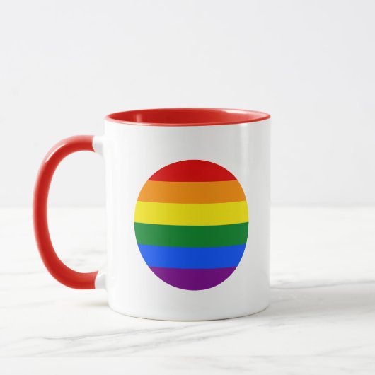 Die Farben des Regenbogens Tasse (Links)