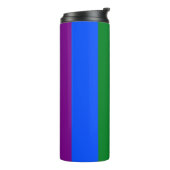 Die Farben des Regenbogens Thermosbecher (Nach links gedreht)