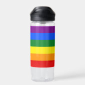 Die Farben des Regenbogens Trinkflasche (Rückseite)