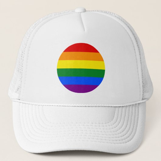 Die Farben des Regenbogens Truckerkappe (Vorderseite)