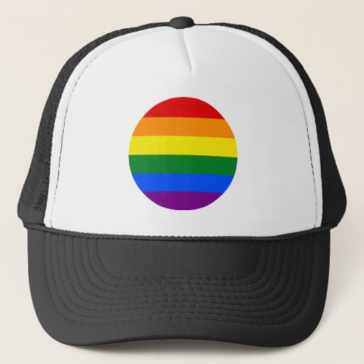 Die Farben des Regenbogens Truckerkappe (Vorderseite)