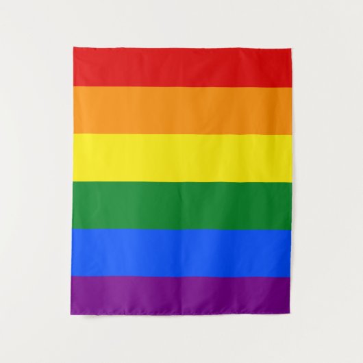 Die Farben des Regenbogens Wandteppich (Vorderseite)